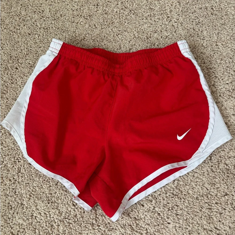 Nike Kids Red and Blue Shorts Duo Size S